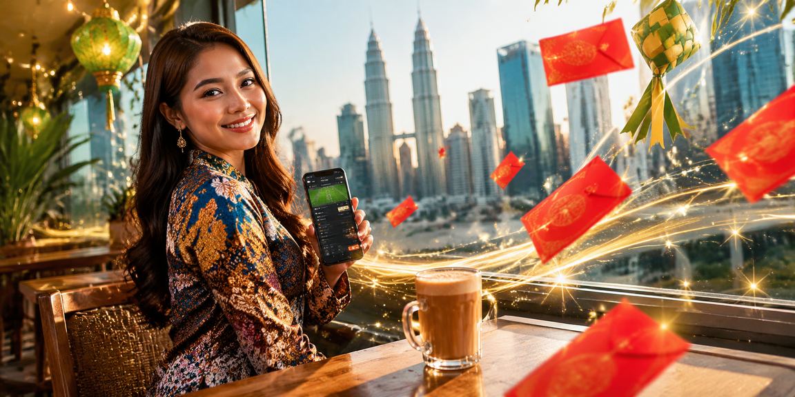 Bonus sampul merah Kuala Lumpur bergaya batik untuk pengguna baharu b1f1
